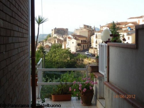 Panorama di Castelbuono visto da una camera del B&B